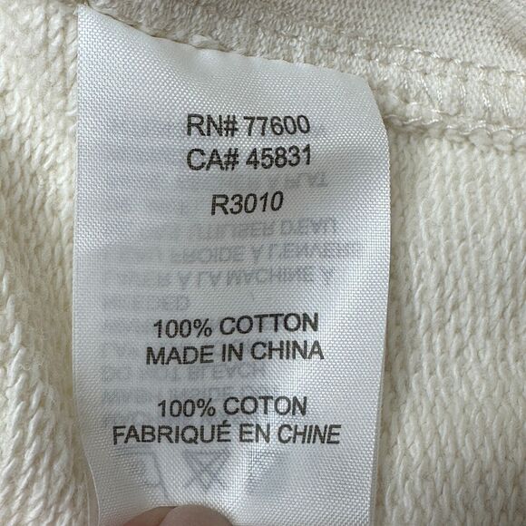 Sandrine Rose Anchor Terry Knit Joggers Alpes Cream Women XS NWT Oversized - Picture 9 of 11